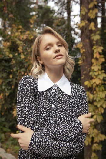 Sophie Korsajlı Midi Elbise